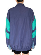 Balenciaga Blue & Green Combo Denim Jacket - L