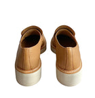 Prada Brown Leather Logo Loafers - 36