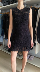 Heirloom By Doen “Annalisa” Black Crochet Knit Mini Dress - L / US 8