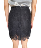 Ermanno Scervino Black Lace Embroidered Mini Skirt - IT 44 / US 8