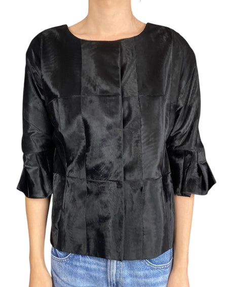 Marni Black Dankalia Lamb Fur Jacket - IT 40 / US 4