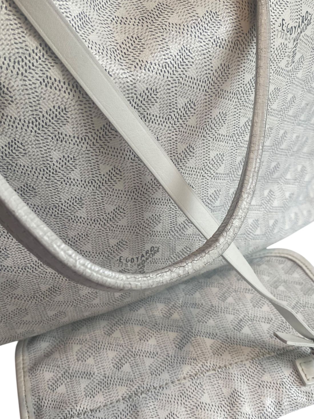 Goyard White PM St. Louis Tote