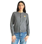 Comme Des Garçons (CDG) Play Grey Cardigan - L
