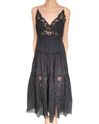 Ermanno Scervino Black Silk Lace Gown - 44 / US 6-8