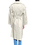 Yves Salomon Ecru Cotton Double Breasted Trench Coat - 34 / US 2
