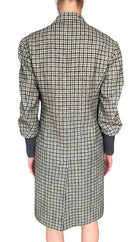 Chloe Green Wool Checked Double-Breasted Coat - F34 / US 2-4
