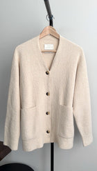 Lauren Manoogian Ivory Beige Brushed Knit Cardigan Sweater - S/M