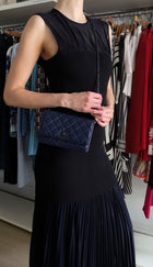 Chanel Navy Blue 2.55 Reissue Aged Calfskin Wallet on Chain Bag