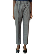 Brunello Cucinelli Grey Gathered High Waisted Wool Trousers - US 6