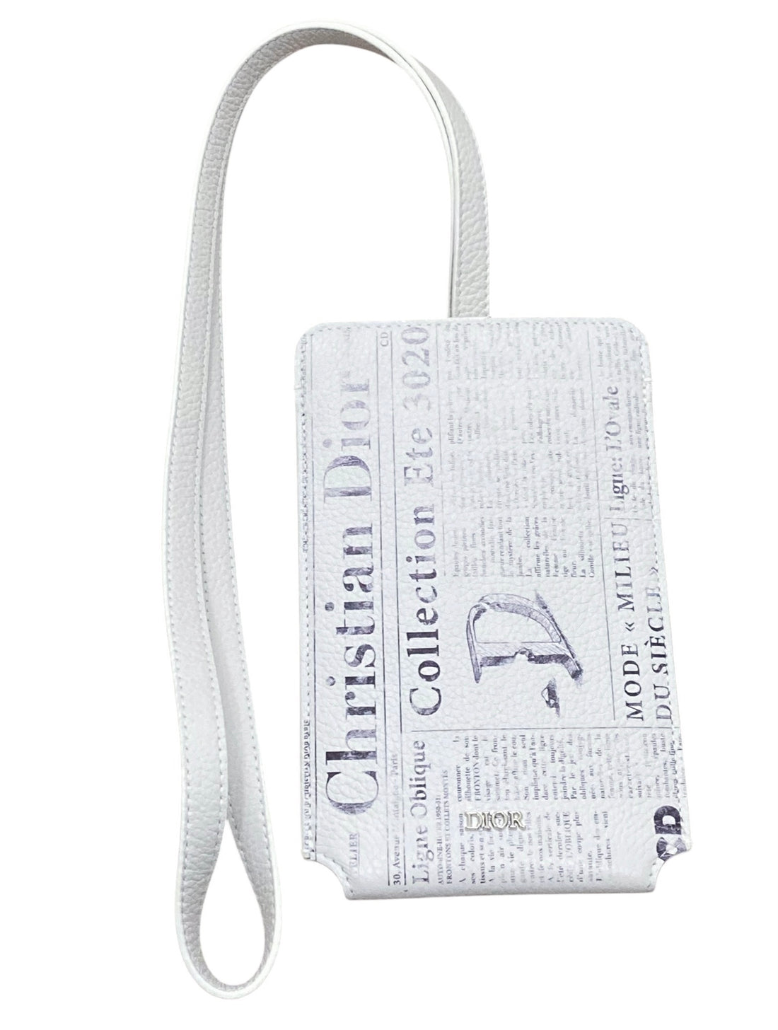 Dior x Daniel Arsham Homme SS20 Newsprint Grained Calfskin Phone Dior x Daniel Arsham Homme SS20 Newsprint Grained Calfskin Phone