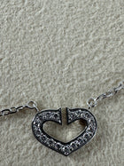 Cartier 18k White Gold Diamond C de Cartier Pendant Necklace
