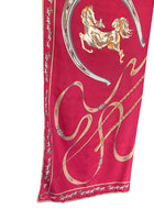 Emilio Pucci Red Vintage Horses Print Silk Scarf 90cm