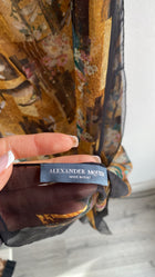 Alexander McQueen Silk Printed Scarf