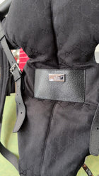 Gucci Black Monogram Canvas Baby Carrier