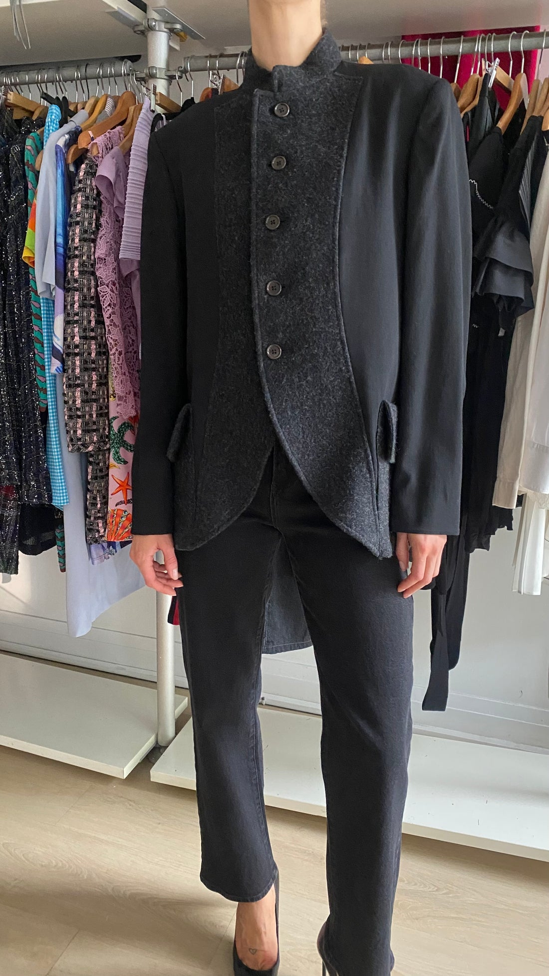 Yohji Yamamoto Homme Wool Combo Curved Blazer - JP 2 / M