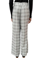 Giorgio Armani Grey Wool Check Trousers - 44 / US 8