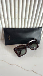 Celine CL40130 Dark Brown Tortoise Square Sunglasses