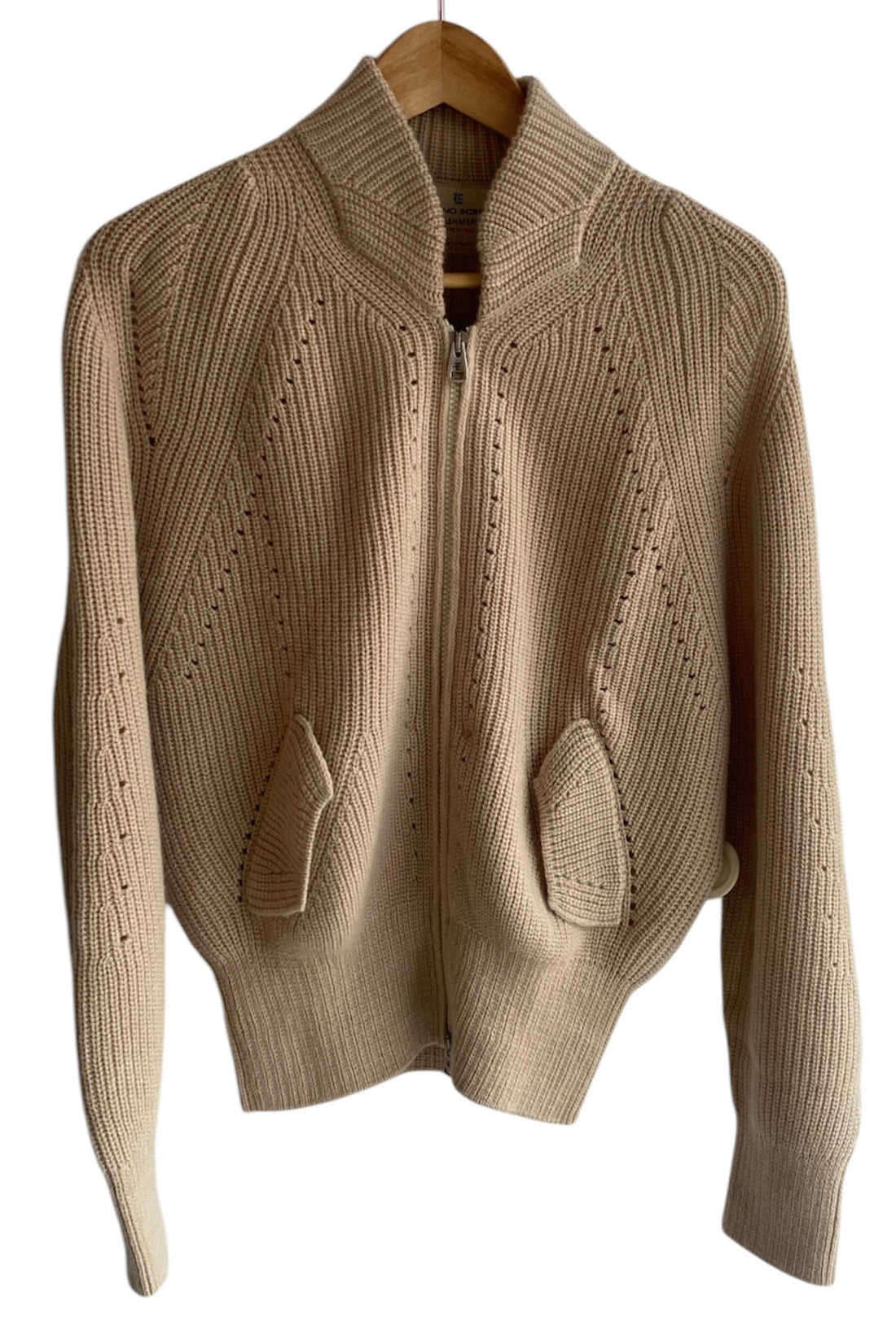 Ermanno Scervino Cashmere Zip Cardigan