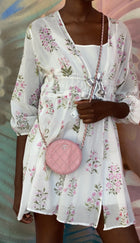Chanel Pink Round Mini Ultrastitch Chain Clutch Bag