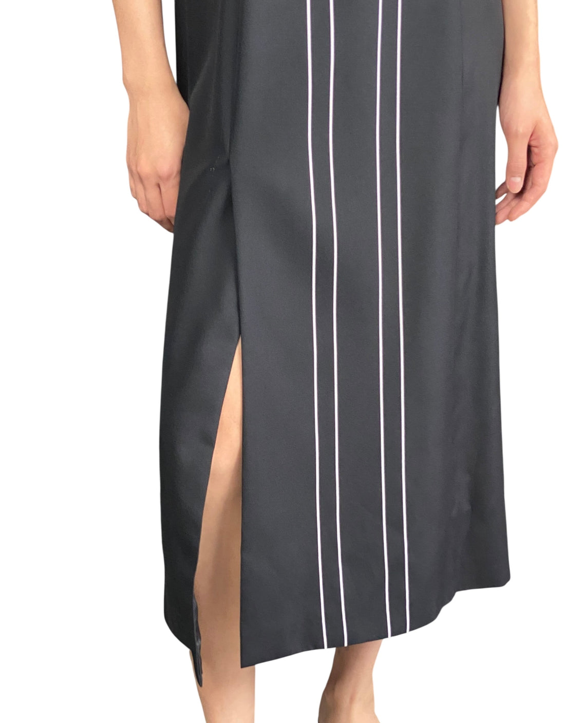 Prada Black Peony Print Maxi Dress - IT 44 / US 8