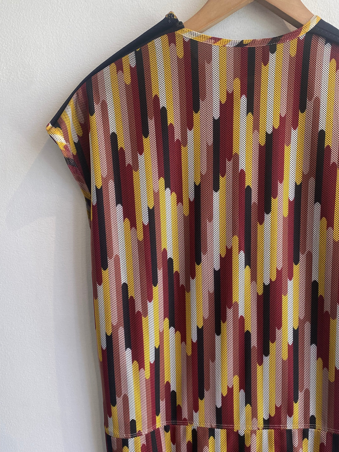Missoni Burgundy Mesh Graphic Dress - 40