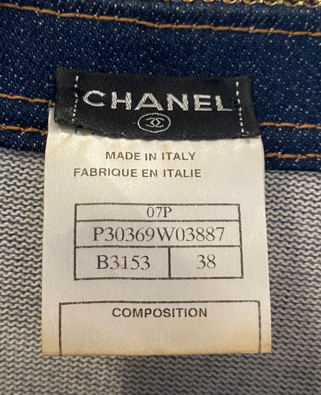 Chanel P07 Blue Denim Trimmed Cardigan - 38 / US 6