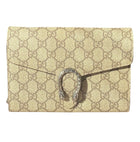 Gucci Monogram Canvas Dionysus Wallet on Chain Crossbody Bag