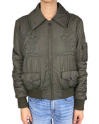 Chanel 2014 Army Green Lion Bomber Jacket - FR 38 / US 6