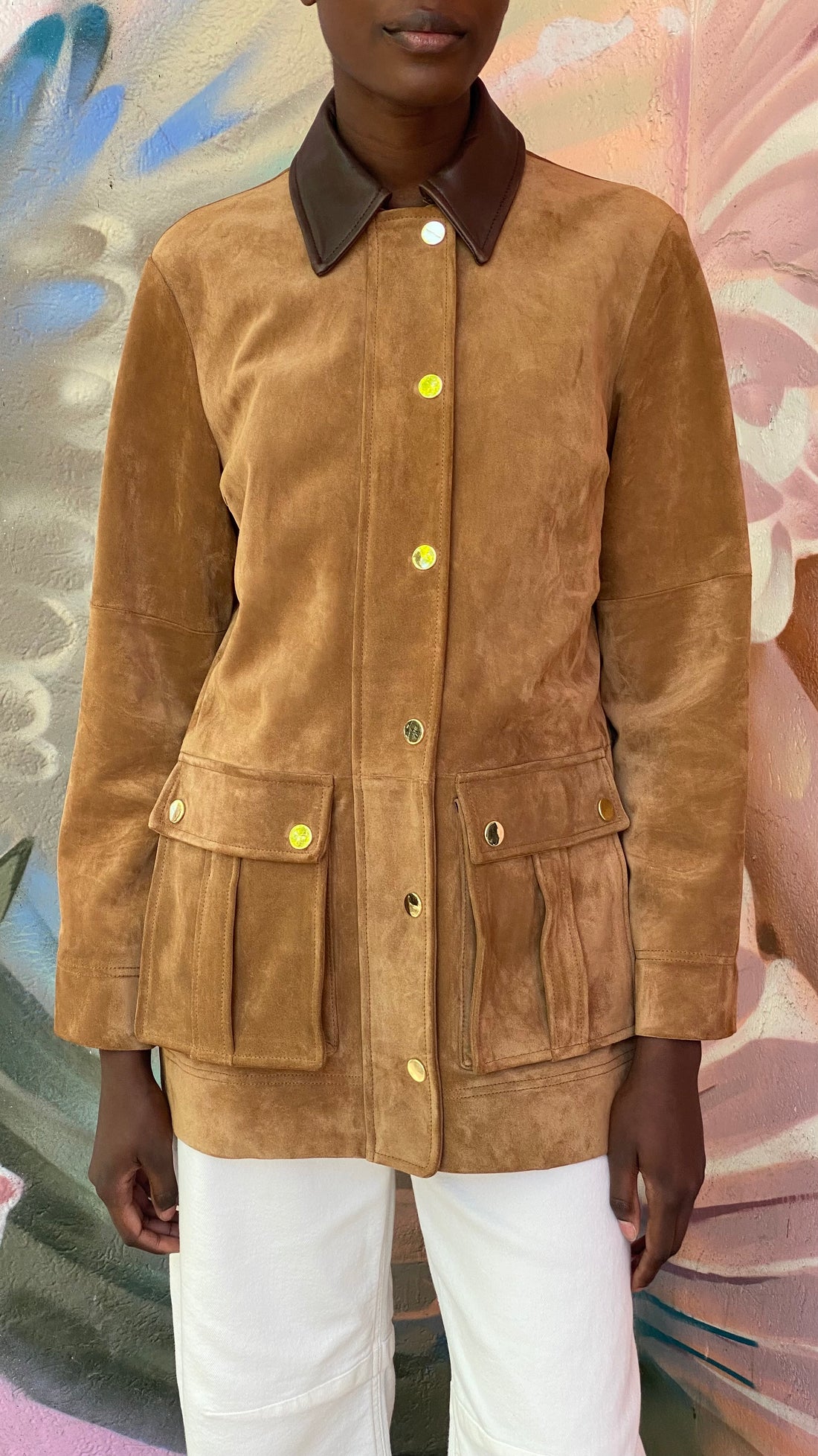 Veronica Beard Brown “Andrea” Suede Jacket - S