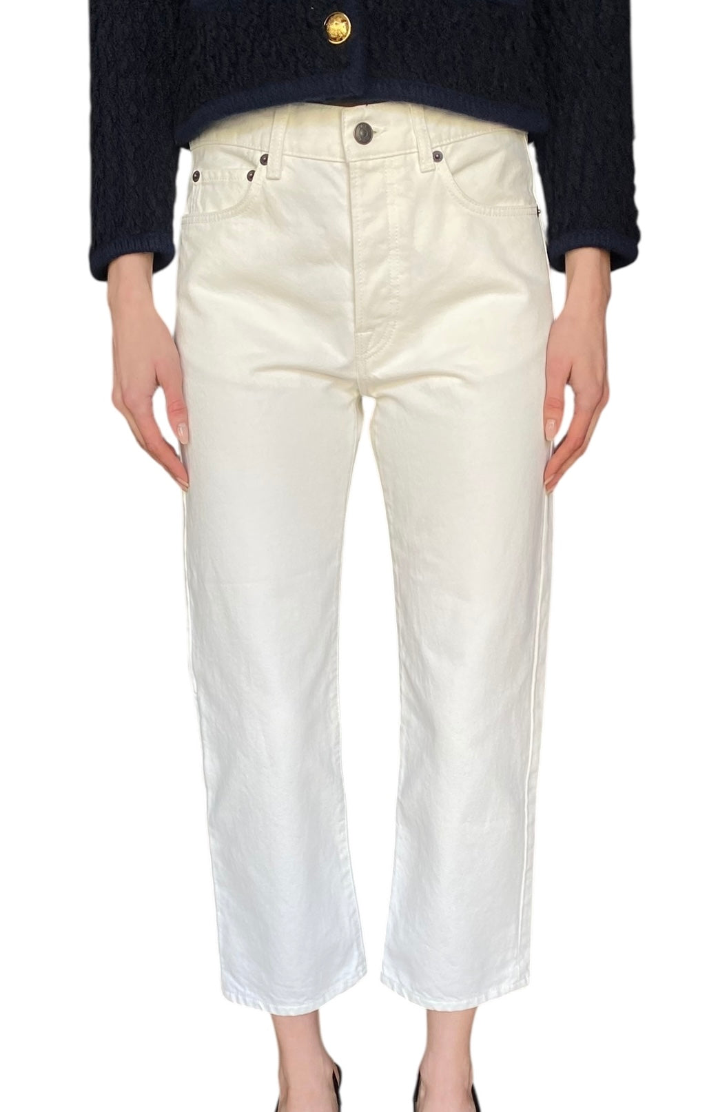 The Row White Relax Cut Denim - US 4