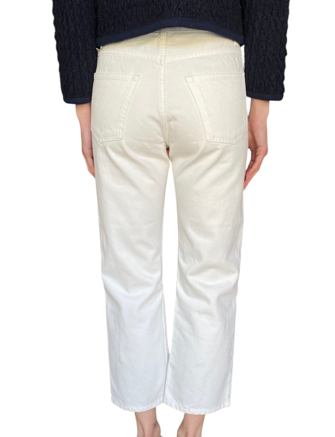 The Row White Relax Cut Denim - US 4