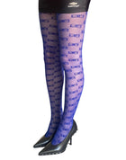 Balenciaga Blue Sheer BB Logo Tights - S