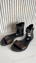 Louis Vuitton Nomad Monogram Canvas Grommet Sandals - 37