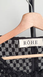 Rohe Black Mesh Long Sleeve Top - 38 / S