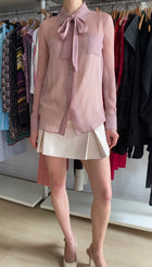 Prada Mauve Pink Silk Button Down shirt with Cami - 40