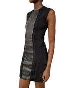 Roberto Cavalli Black Python Panelled Mini Dress - 40 / US 6