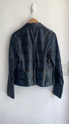 Christopher Kane Floral Print Leather Jacket