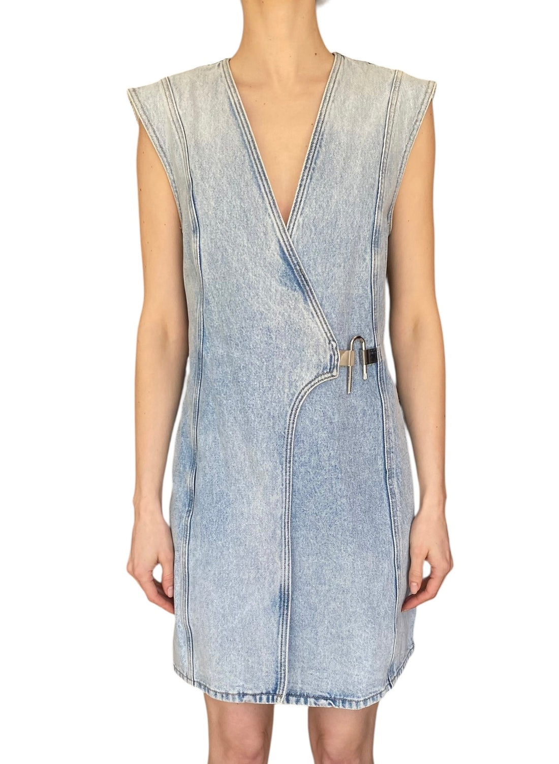 Givenchy Blue U-Lock Denim Mini Dress - 42 / US 6