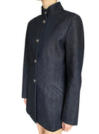 Loro Piana Dark Blue Denim “Nataniel” Button Blazer - 40 / US 4-6