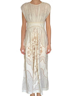 Zimmermann Beige “Daylight” Broderie Linen Gown - 1 / US 4-6