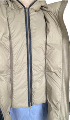Brunello Cucinelli Dark Grey Wool Hooded Down Jacket - IT 40 / US 4-6