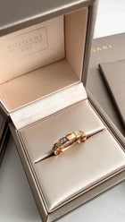 Bvlgari 18k Rose Gold Diamond Serpenti Viper Ring - 51 / 5.5