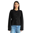 Jenni Kayne Black Cashmere Cardigan - S