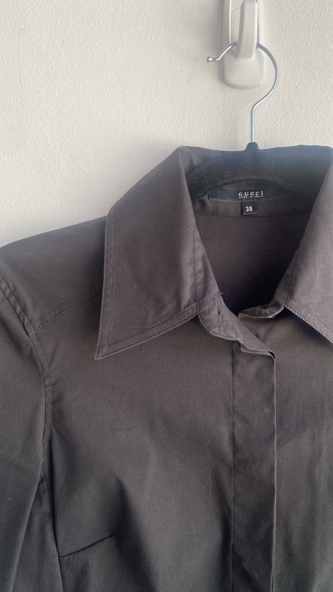 Gucci Tom Ford Black Corset Shirt - 38