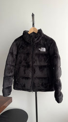 The North Face Black Velour Puffer Coat - M (6)