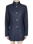 Loro Piana Dark Blue Denim “Nataniel” Button Blazer - 40 / US 4-6
