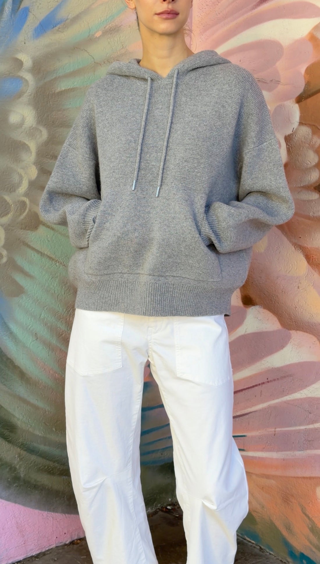 Nili Lotan Knit Wool Dana Hoodie Pullover Sweater - XS-M