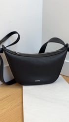 Jil Sander Black Leather Small Knot Bag