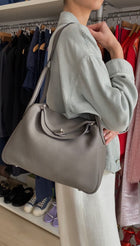 Hermes Etaine Clemence Leather Lindy 30 Two Way Bag 2020 PHW