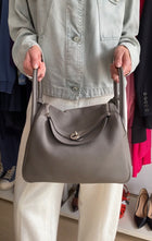 Hermes Etaine Clemence Leather Lindy 30 Two Way Bag 2020 PHW